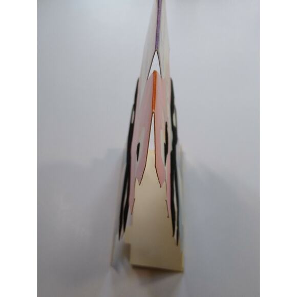 Vintage Halloween Greeting Card Flocked Diecut Standup Scarecrow & Black Bird - Picture 2 of 8